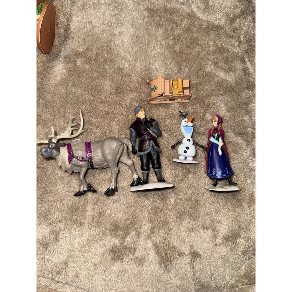 Disney Store Frozen Lot Figure Playset PVC Figurines Cake Toppers